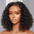 10 Inch Brazilian Deep Wave Curly Bob Wig 4x4 Glueless Lace Closure Wigs