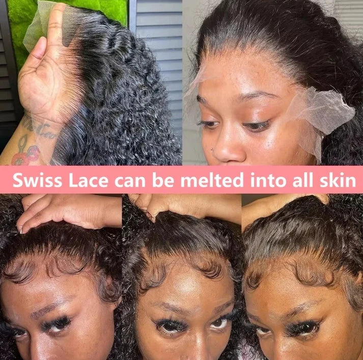 Brazilian Hair Water Wave Glueless Wig-13x4 Full Frontal Lace Wig