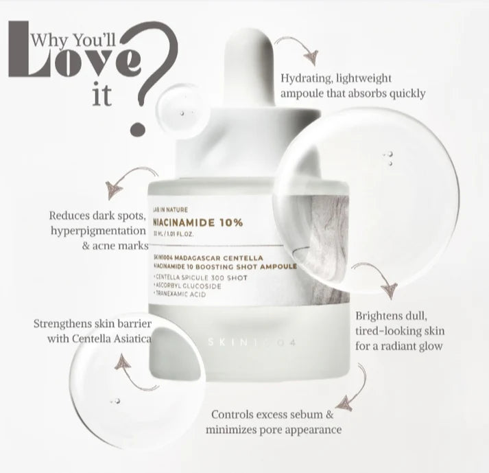 SKIN1004 Niacinamide 10 Boosting Shot -High-Power Brightening Ampoule Serum