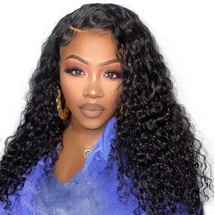 Brazilian Hair Water Wave Glueless Wig-13x4 Full Frontal Lace Wig